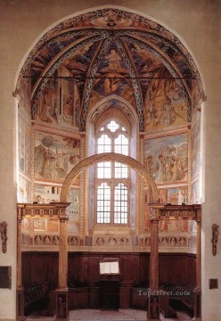 Benozzo Gozzoli Painting - Vista de la capilla absidal principal Benozzo Gozzoli